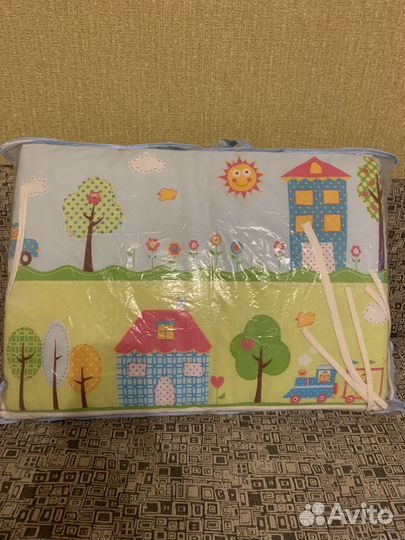 Комплект- бортики +постельное белье