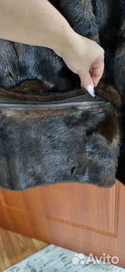 Шуба норковая 42 44 бу коричневая