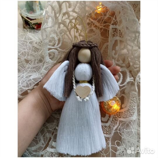 Ангел макраме. Кукла макраме. Подарок