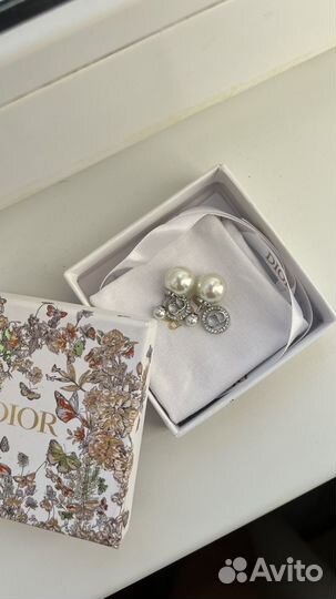Серьги dior пусеты