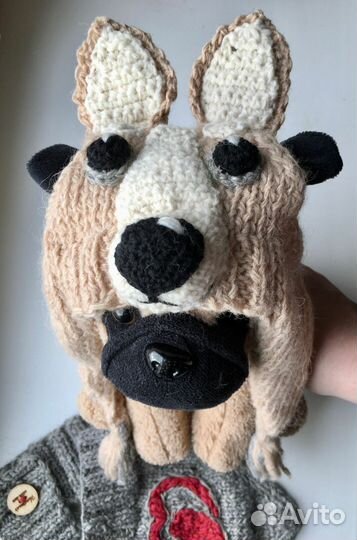 Набор вязанных мышек для питомца