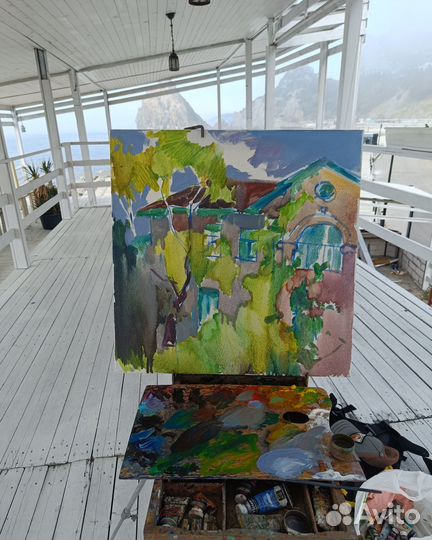 Картина маслом на холсте пейзаж