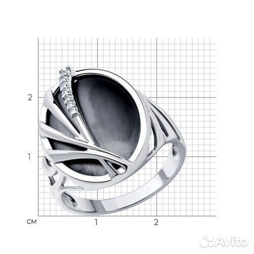 Кольцо Diamant из серебра, 94-110-01654-1, р.17