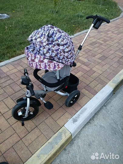 Детский велосипед с родительской ручкой