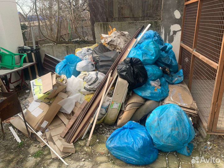 Вывоз мусора.Вывоз хлама.Вывоз веток