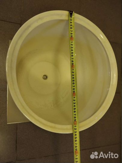 Напольный керамический горшок для цветов. бронь