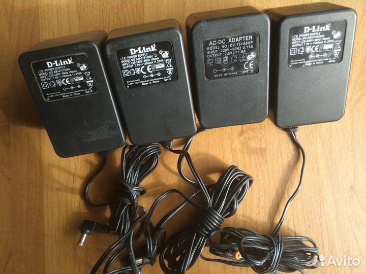 Блок питания медиаконвертора d-link 7.5В 1.5 А