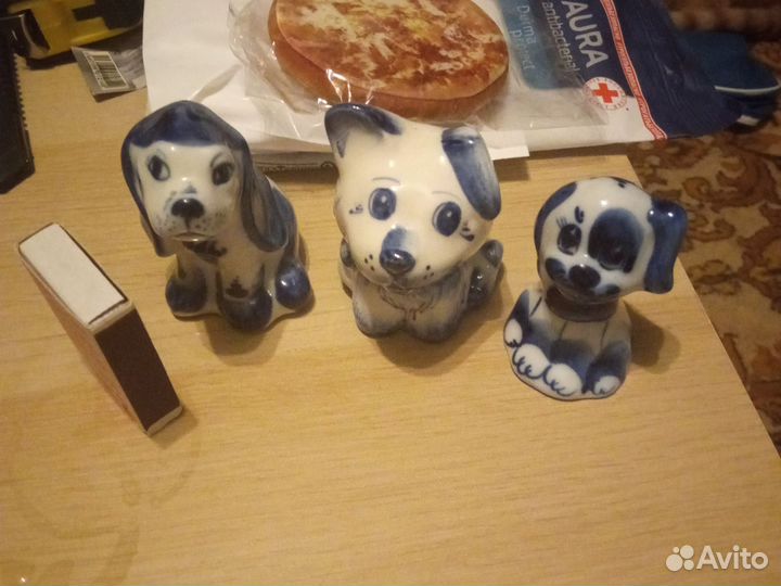 Фигурки животных гжель