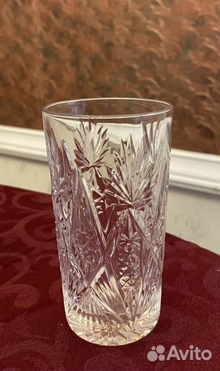 Хрустальная Стопка. Хруст. набор. 6 стопок из СССР