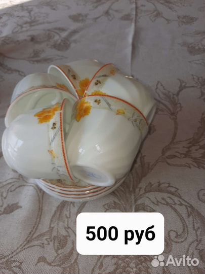 Посуда, чашки, сервиз, сахарница, молочник