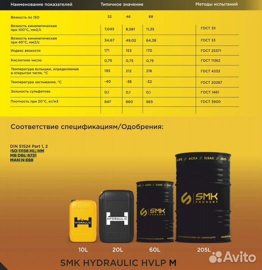 Гидравлические/Индустриальные масла арт.90