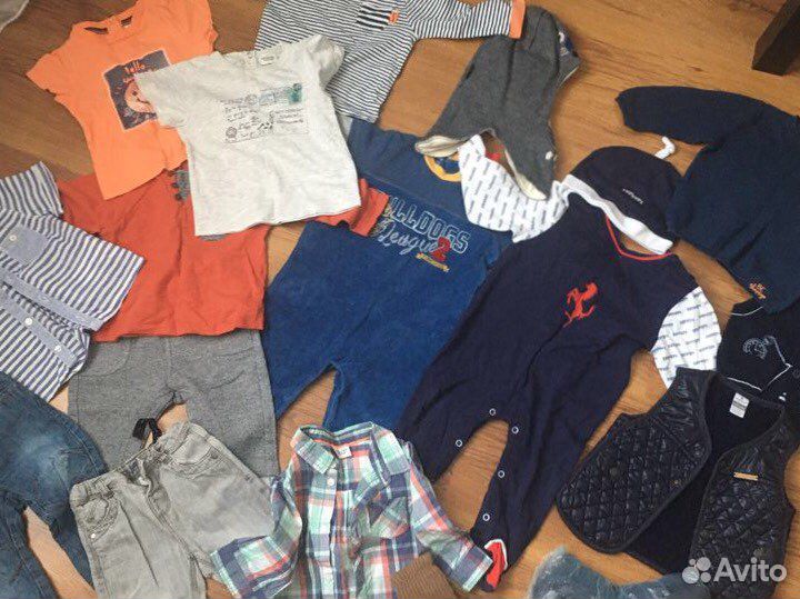 Вещи пакетом на мальчика 74 80