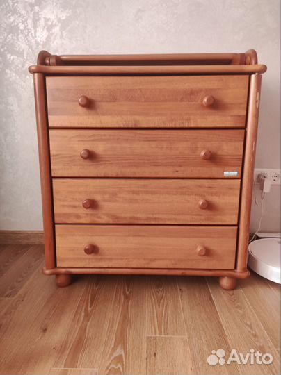 Комод пеленальный из массива бука