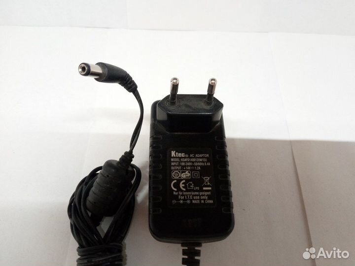 Блок питания внешний 14V 1.2A Ktec ksafd1400120W1