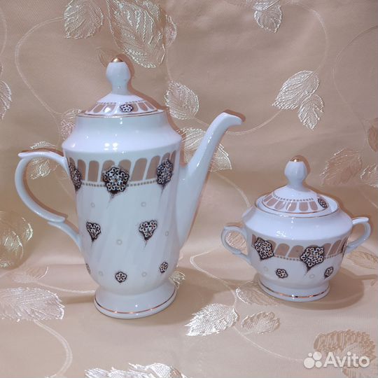 Кофейник и сахарница Рижский завод Чашка Барановка