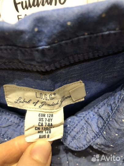 Рубашка для мальчика 122/128