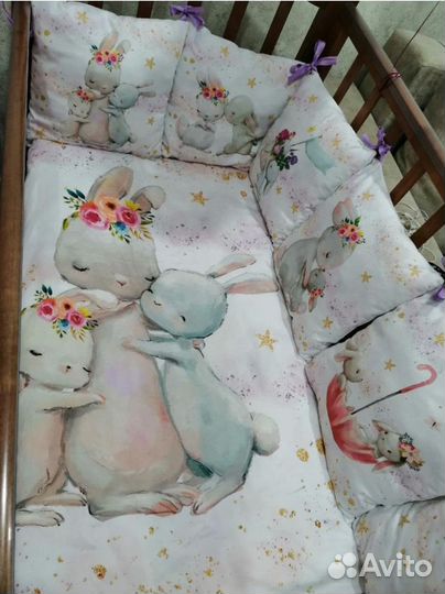 Бортики в детскую кроватку