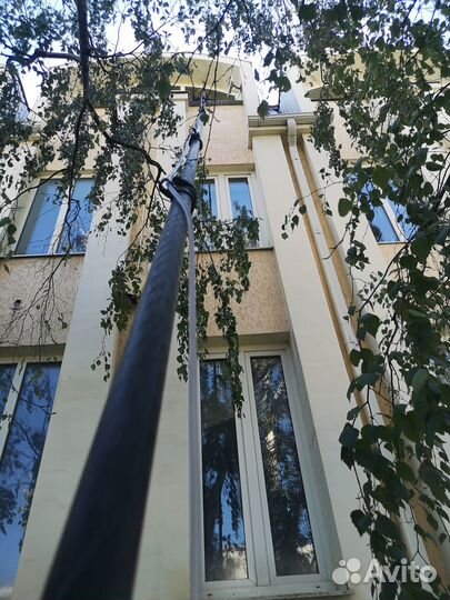 Мойка окон фасадов витражей зданий