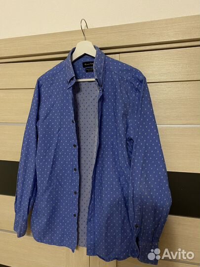 Massimo dutti рубашка синяя M