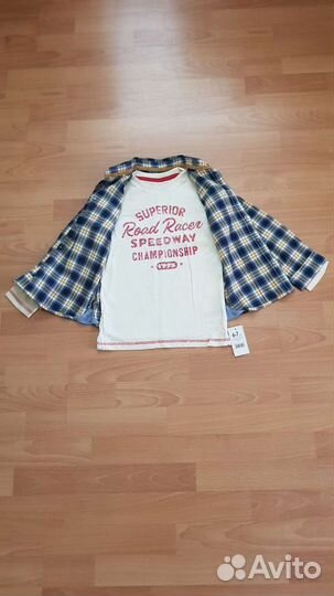 Комплект (рубашка+лонгслив) Mothercare 122размер