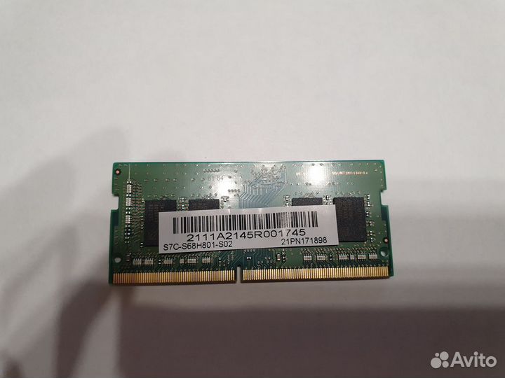 Память для ноутбука sodimm ddr4 8 gb