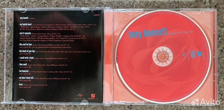 Tony Bennett – Sings For Lovers (Jazz, CD)