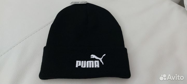 Мужская шапка двойная вязаная Puma