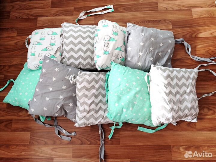 Бортики подушки для детской кроватки