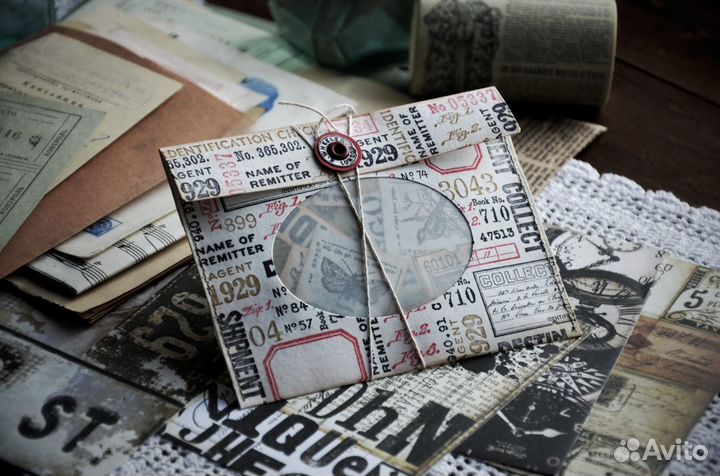 Винтажные высечки Тим Хольц handmade скрапбукинг