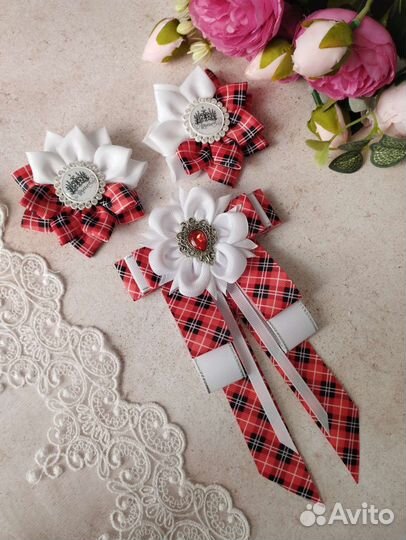 Школьный набор: бантики и галстук