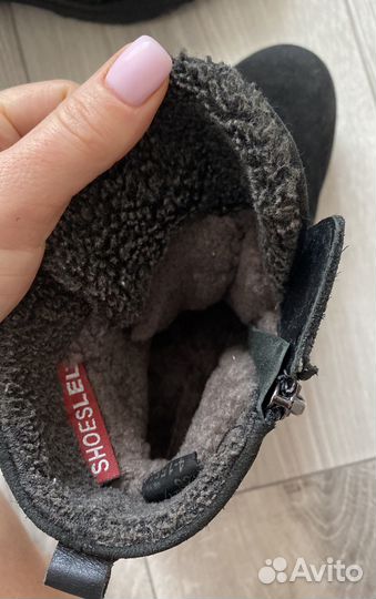 Ботинки для девочки натуральная замша и кожа