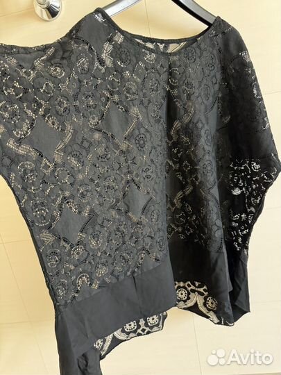 Блуза свободного кроя из кружева 46 48 50
