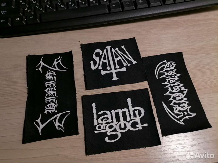 Нашивки рок/метал групп на одежду/вещи