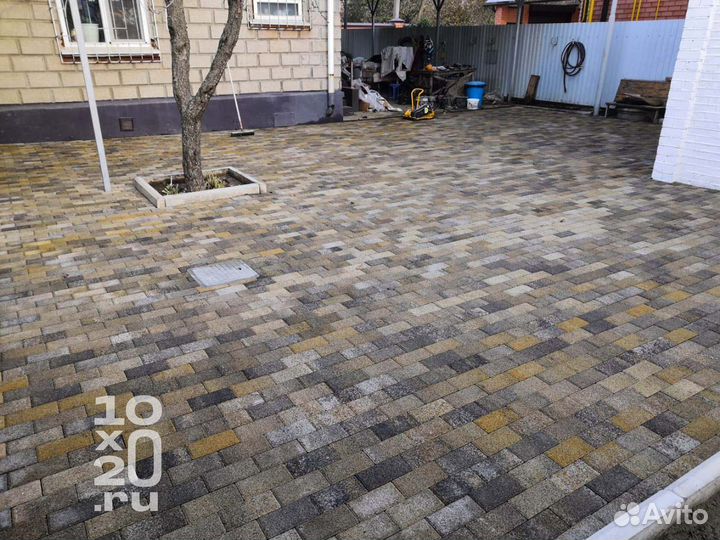 Тротуарная плитка, бордюры