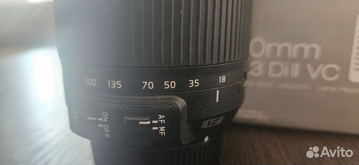 Объектив Tamron для nikon 18-200 mm f3. 5-6.3