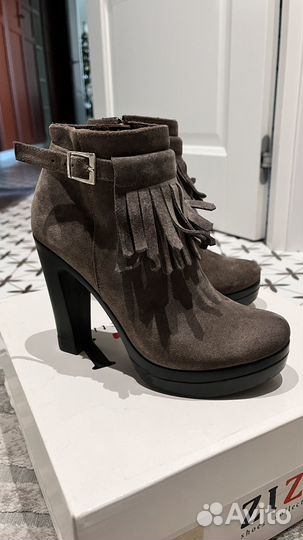 Ботильоны натуральная замша 35