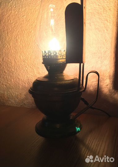 Лампа настольная старинная