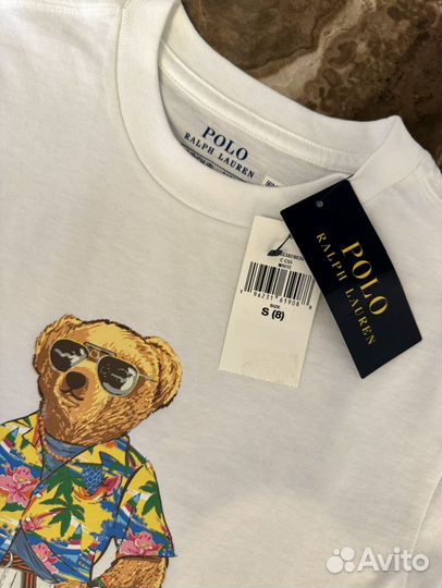 Футболка Polo Bear Ralph Lauren. Размер 4 и 8. NEW