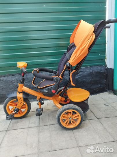 Детский велосипед с родительской ручкой