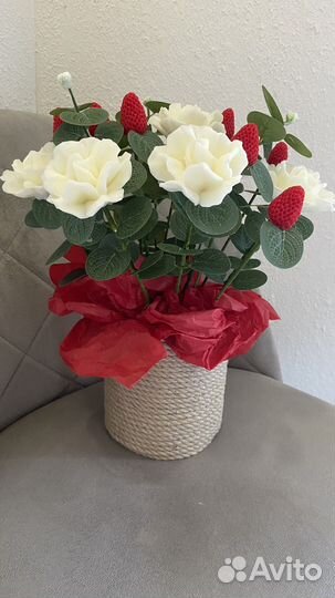 Букет цветов из мыла