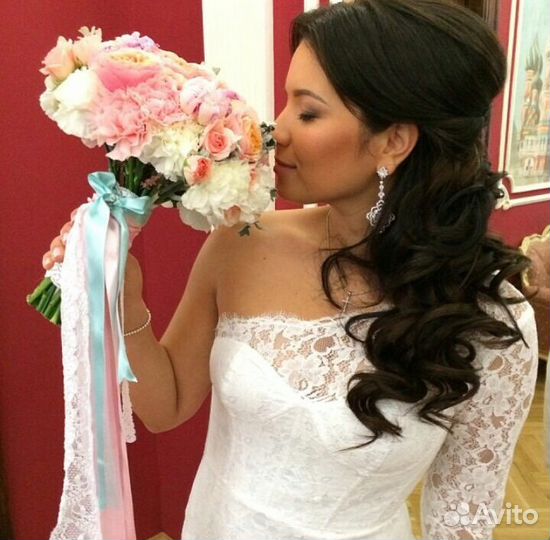 Свадебная прическа и макияж