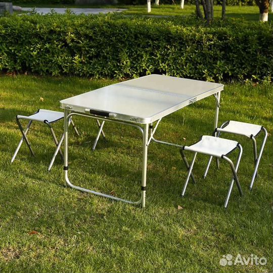 Столик складной туристический с 4 стульями