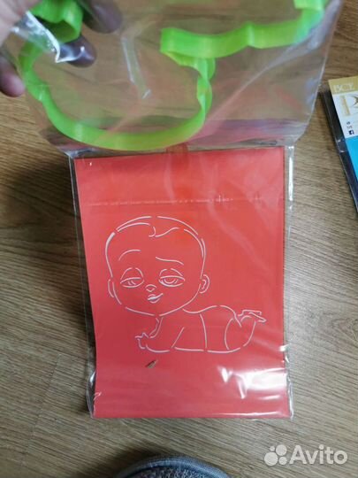 Набор форма и трафарет для пряников босс молокосос