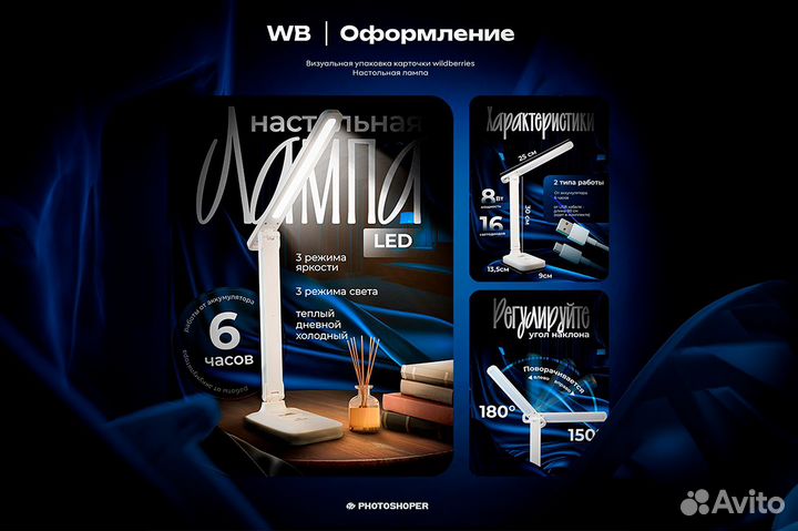 Инфографика для маркетплейсов карточки Wildberries