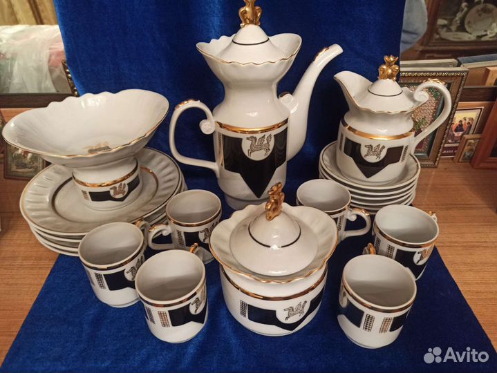 Сервиз кофейный Золотой Пегас (г. Сумы) СССР