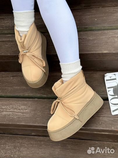 Бомбические Дутики Натуральный Шерсть