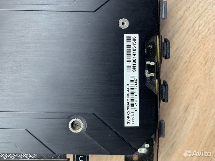 Видеокарта gigabyte rx570 gaming 4gb