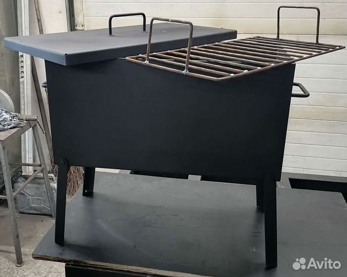 Коптильня горячего копчения (шарабан) 300х300х600