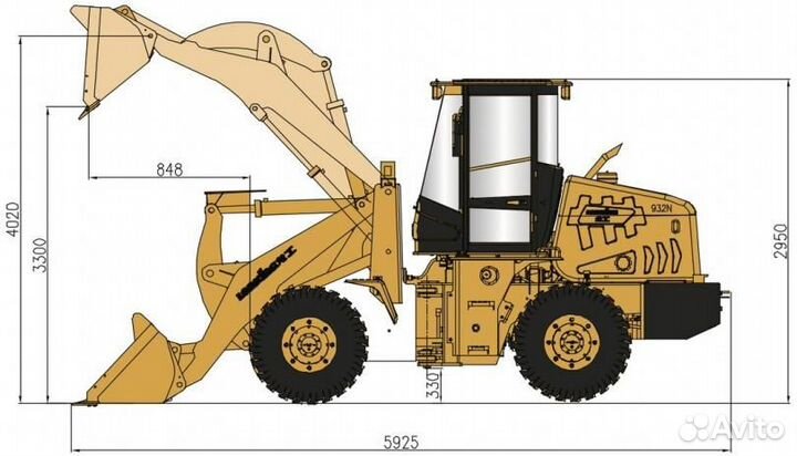 Фронтальный погрузчик Lonking CDM932N, 2024