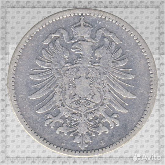 1 Марка 1875 J - Гамбург, Германия